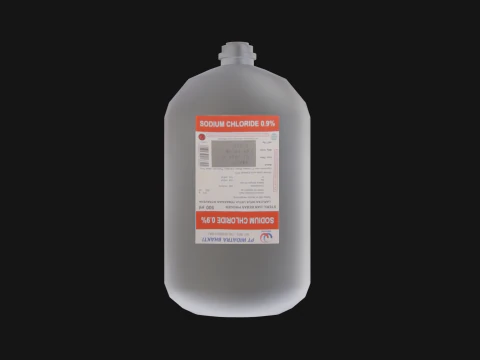 NaCl 100 मि.ली 3D मॉडल