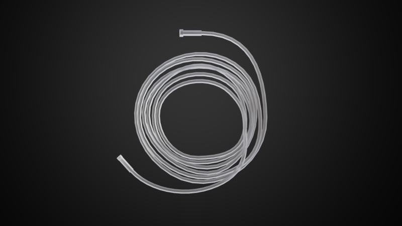 Oxygen Hose Nasal 3D Модель .c4d .max .obj .3ds .fbx .stl .blend