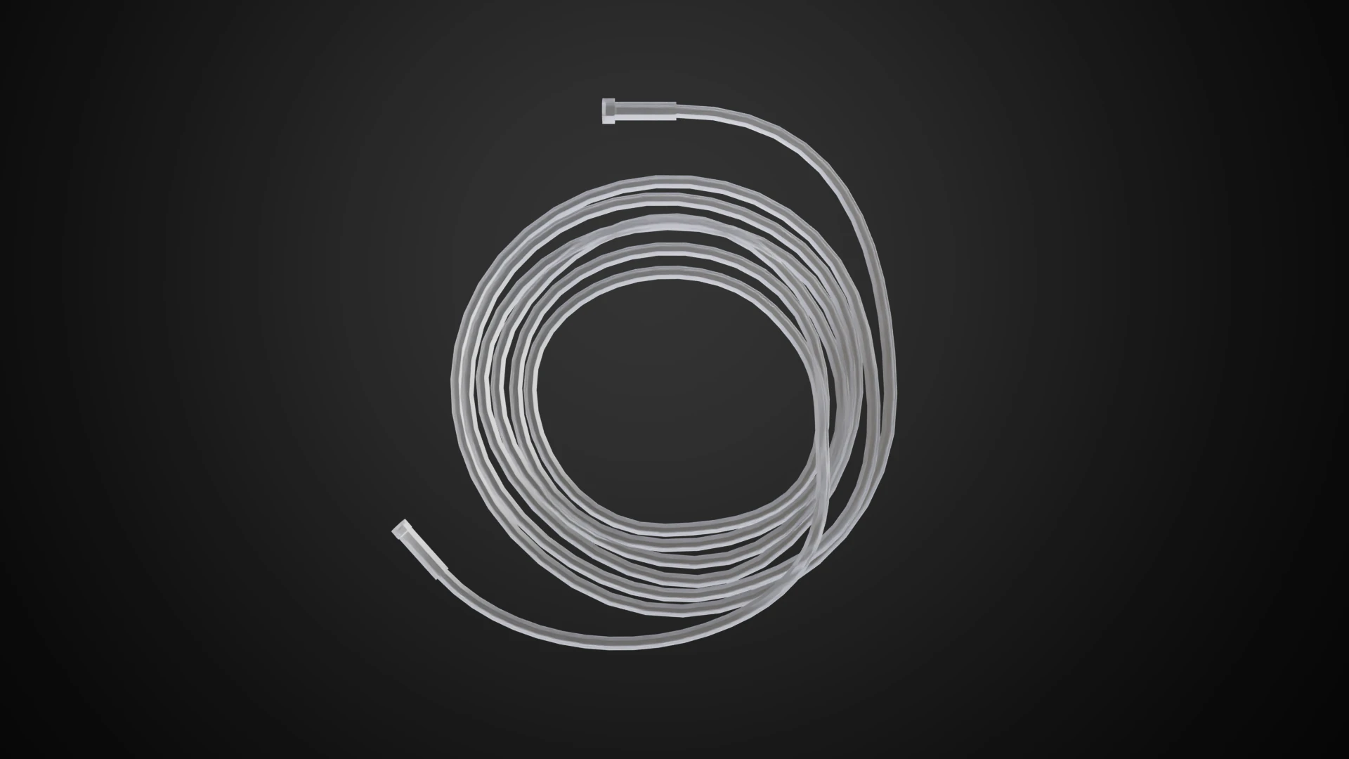 Oxygen Hose Nasal 3D Model .c4d .max .obj .3ds .fbx .stl .blend 