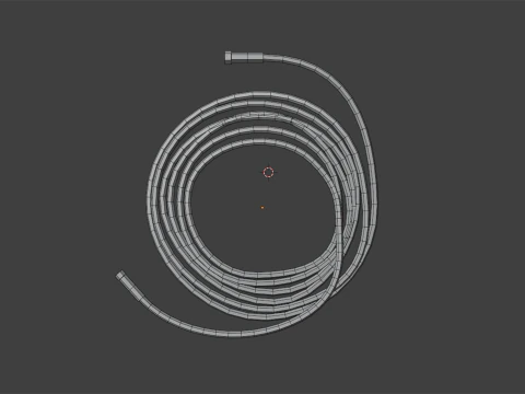 Oxygen Hose Nasal 3D Model