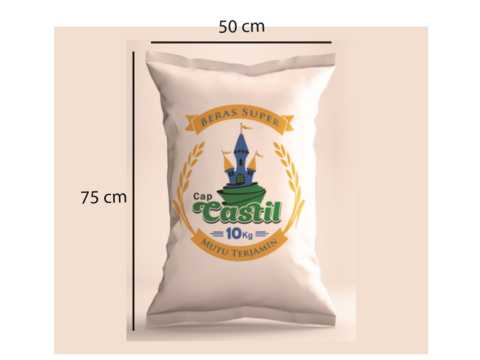 Rice Sack Mockup Modelo 3D