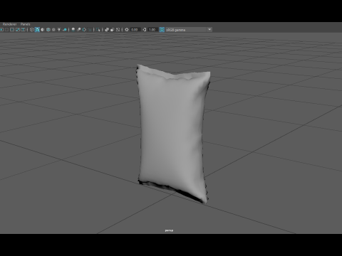 Rice Sack Mockup Modelo 3D