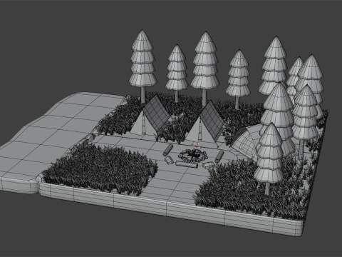 Camp 6625 3D Model