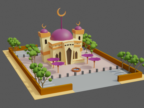 Mosque 6625 Modelo 3D