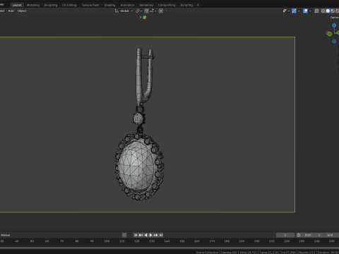 Pendant Jewelry 6625 3D Model