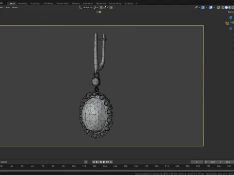 Joias pendentes 6625 Modelo 3D
