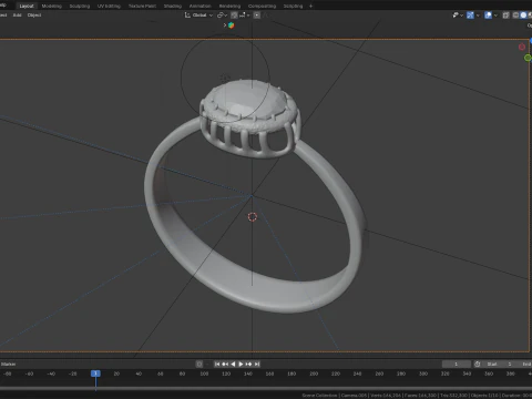 Ring Jewelry 6625 3D Model
