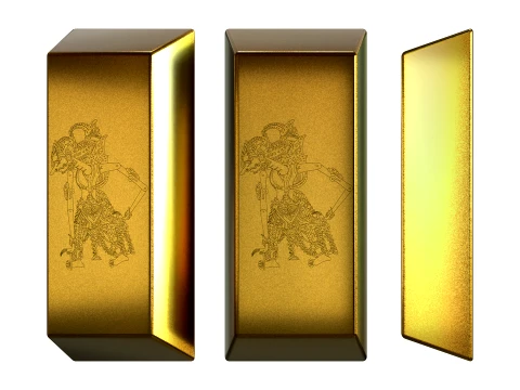 Wayang Gold Bar Modello 3D