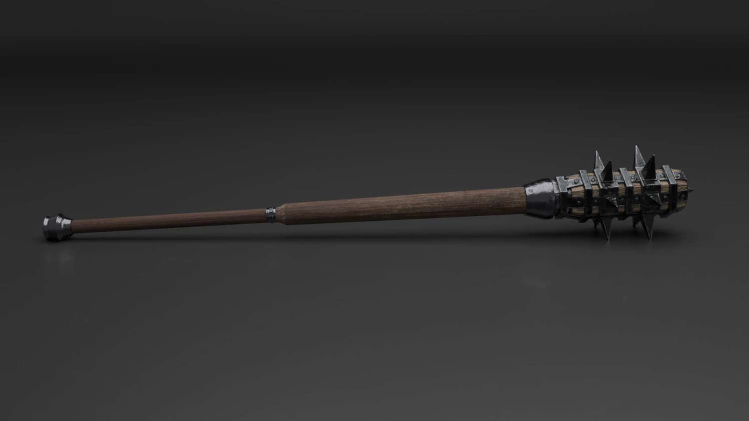 barbarian mace 3D Model .c4d .max .obj .3ds .fbx .stl .blend 