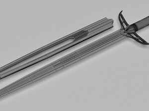 medieval sword Modelo 3D