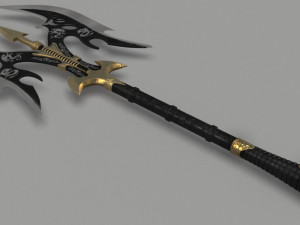 medieval axe melee 3D मॉडल