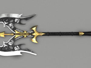 medieval axe melee 3D मॉडल