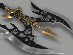 medieval axe melee 3D मॉडल