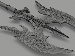 medieval axe melee 3D मॉडल