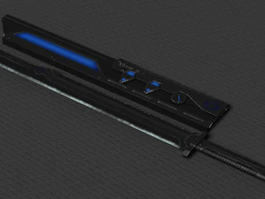sci fi high frequency sword 3D Model