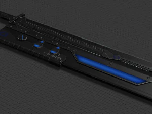 sci fi high frequency sword 3D Model