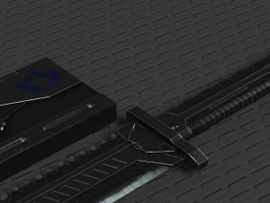 sci fi high frequency sword 3D Model