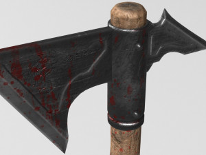 blood stained axe 3D-Modell