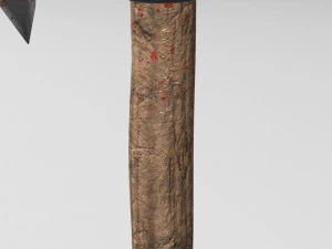 blood stained axe 3D Model