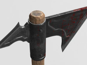 blood stained axe 3D Model
