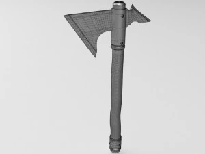 blood stained axe 3D Model