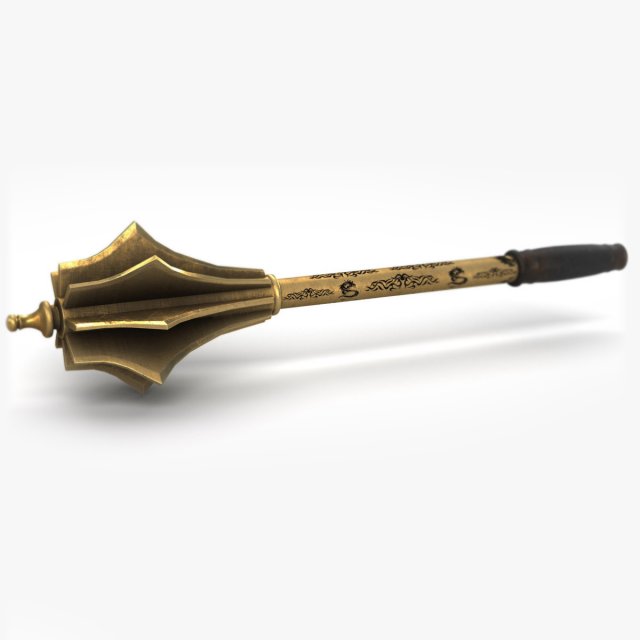 medieval mace 3D Model .c4d .max .obj .3ds .fbx .stl .blend 