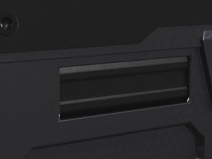 futuristic assault rifle xcar s14 3D Model