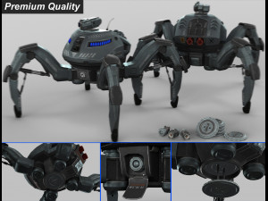 spider mech sr mk ii 3D 모델