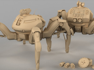 spider mech sr mk ii Modèle 3D