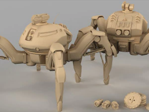 spider mech sr mk ii 3D Model