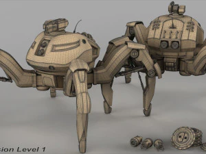 spider mech sr mk ii 3D Model