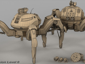 spider mech sr mk ii Modèle 3D