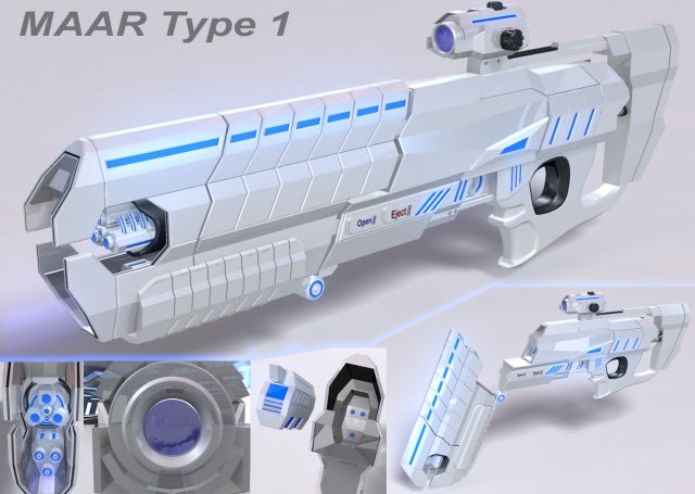 maar type 1 3D Модель .c4d .max .obj .3ds .fbx .stl .blend 