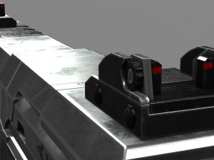 sci fi plasma pistol concept Model 3D