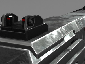 sci fi plasma pistol concept Model 3D