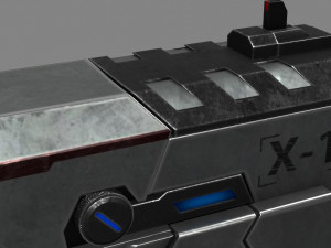 sci fi plasma pistol concept Model 3D