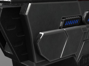 sci fi plasma pistol concept Model 3D