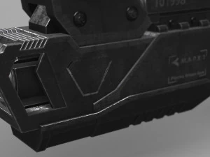 sci fi plasma pistol concept 3D Model