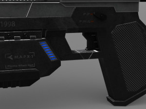 sci fi plasma pistol concept Model 3D