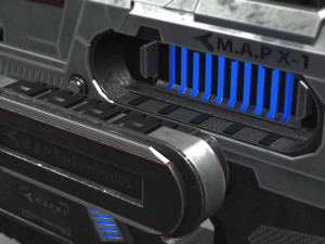 sci fi plasma pistol concept Model 3D
