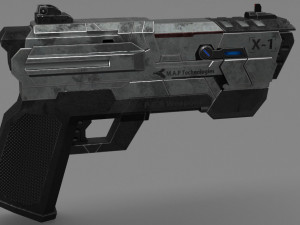 sci fi plasma pistol concept Model 3D