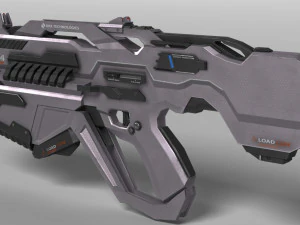 sci fi plasma rifle drx f4 3D Model