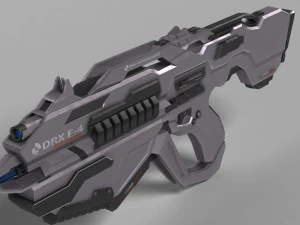 sci fi plasma rifle drx f4 3D Model