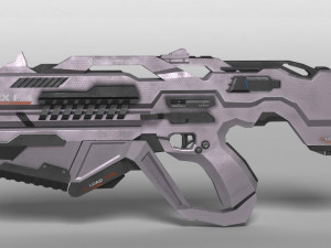 sci fi plasma rifle drx f4 3D Model