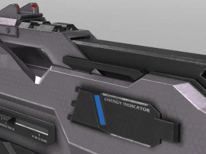 sci fi plasma rifle drx f4 3D Model