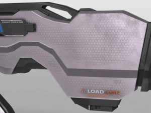 sci fi plasma rifle drx f4 3D Model