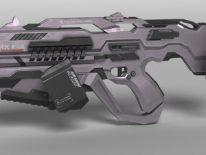 sci fi plasma rifle drx f4 3D Model
