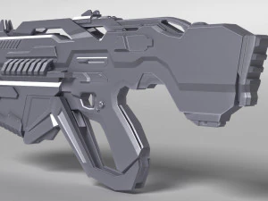 sci fi plasma rifle drx f4 3D Model