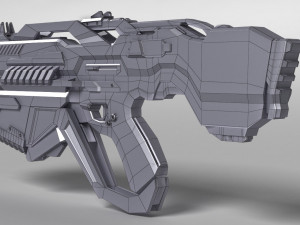 sci fi plasma rifle drx f4 3D Model
