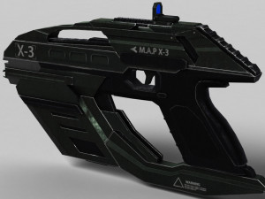 sci fi pistol 3D Модель